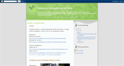 Desktop Screenshot of pobreza-exclusion-peru.blogspot.com