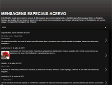 Tablet Screenshot of mensagensespeciais-acervo.blogspot.com