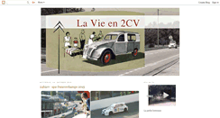 Desktop Screenshot of la-vie-en-2cv.blogspot.com