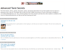 Tablet Screenshot of advancedtarotsecrets.blogspot.com