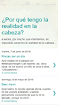 Mobile Screenshot of porquetengolarealidadenlacabeza.blogspot.com