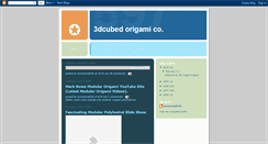 Desktop Screenshot of 3dcubedorigami.blogspot.com