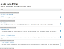 Tablet Screenshot of oliviatalksthings.blogspot.com