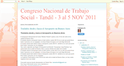 Desktop Screenshot of congresodetrabajosocialtandil2011.blogspot.com