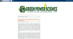 Desktop Screenshot of greenpowerscience.blogspot.com