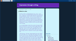 Desktop Screenshot of expressionthroughwriting.blogspot.com