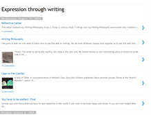 Tablet Screenshot of expressionthroughwriting.blogspot.com