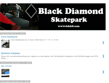 Tablet Screenshot of blackdiamondskatepark.blogspot.com