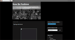 Desktop Screenshot of nowbefashion.blogspot.com