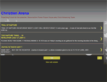 Tablet Screenshot of christianarena.blogspot.com