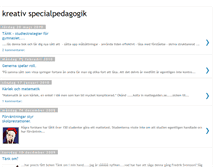 Tablet Screenshot of kreativspecialpedagogik.blogspot.com