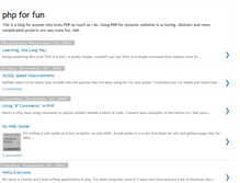 Tablet Screenshot of php4fun.blogspot.com