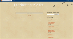 Desktop Screenshot of laurinettesurlenet.blogspot.com