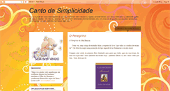 Desktop Screenshot of cantodasimplicidade.blogspot.com