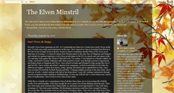 Desktop Screenshot of elvenminstril.blogspot.com