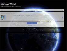 Tablet Screenshot of moringa-world.blogspot.com