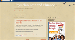 Desktop Screenshot of physicianlaw.blogspot.com