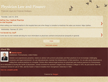 Tablet Screenshot of physicianlaw.blogspot.com