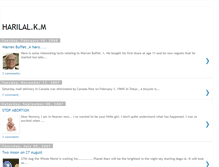 Tablet Screenshot of harilalkm.blogspot.com