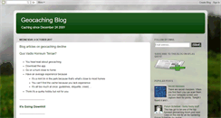 Desktop Screenshot of lonegeocaching.blogspot.com