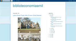 Desktop Screenshot of biblioteconomiaamil.blogspot.com