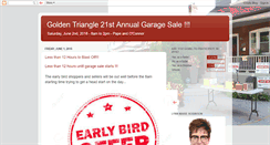 Desktop Screenshot of goldentrianglegaragesale.blogspot.com