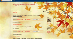 Desktop Screenshot of bloggingmakeslifesmooth.blogspot.com