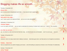 Tablet Screenshot of bloggingmakeslifesmooth.blogspot.com