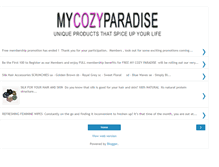 Tablet Screenshot of mycozyparadise.blogspot.com