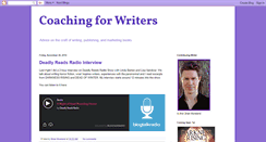 Desktop Screenshot of coachingforwriters.blogspot.com