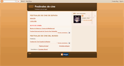 Desktop Screenshot of cinefestivales.blogspot.com