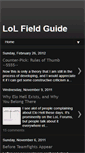 Mobile Screenshot of lolfieldguide.blogspot.com