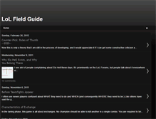 Tablet Screenshot of lolfieldguide.blogspot.com