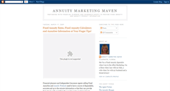 Desktop Screenshot of annuitymarketingmaven.blogspot.com