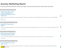 Tablet Screenshot of annuitymarketingmaven.blogspot.com