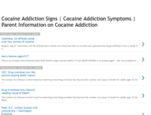 Tablet Screenshot of cocaine-addiction-signs.blogspot.com