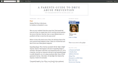 Desktop Screenshot of aparentsguidetodrugabuseprevention.blogspot.com