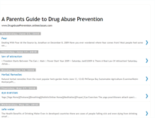 Tablet Screenshot of aparentsguidetodrugabuseprevention.blogspot.com