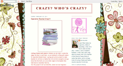 Desktop Screenshot of crazywhoscrazy.blogspot.com