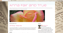 Desktop Screenshot of annafairandtrue.blogspot.com