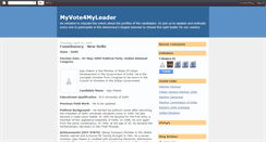 Desktop Screenshot of myvote4myleader.blogspot.com