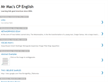 Tablet Screenshot of mrmacsenglish.blogspot.com