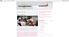 Desktop Screenshot of innovationland.blogspot.com