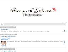 Tablet Screenshot of hannahstinsonphotography.blogspot.com