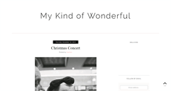 Desktop Screenshot of mykindofwonderful.blogspot.com