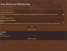 Tablet Screenshot of easymoneyonwebhosting.blogspot.com