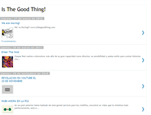 Tablet Screenshot of isthegoodthing.blogspot.com