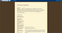 Desktop Screenshot of cast-iron-cookware.blogspot.com