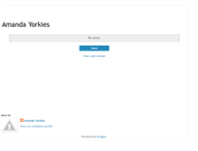 Tablet Screenshot of amandayorkies.blogspot.com