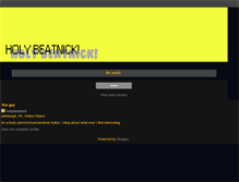 Tablet Screenshot of holybeatnick.blogspot.com